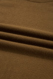 Desert Palm Colorblock Raglan Puff Sleeve Mock Neck Sweater