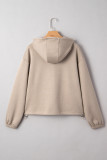 Goat Contrast Bow Embroidered Zip Up Jacket Hoodie