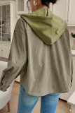Laurel Green 2 in 1 Thermal Knit Textured Hooded Jacket