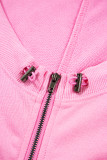 Bonbon Checkered Patchwork Kangaroo Pocket Half Zipper Hoodie