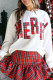 White Plaid MERRY Christmas Vacation Sweatshirt