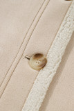 Parchment Suede Sherpa Lined Western Loose Jacket