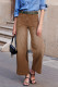 Brown Mimimalist Patch Pocket Womens Shift Jeans