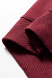 Red Dahlia Varsity Striped Detail Drop Shoulder Oversized Sweatshirt