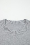 Light Grey See You Cowboy Embroidered Western Graphic Sweater