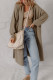 DUNE Solid Color Textured Knit Open Front Oversize Midi Sweater Cardigan