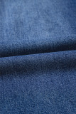 Ashleigh Blue Double Button Zip Fly Straight Leg Jeans