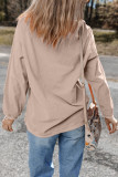 Apricot Christmas Tree Holiday Corded Tunic Sweatshirt