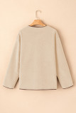 Apricot Toggle Button Teddy Coat