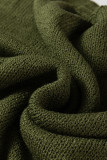 Four Leaf Clover Oversize Drop Shoulder Slouchy Sweater Dress