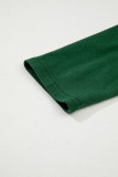 Evergreen  Asymmetric Seam Detail Solid Color Long Sleeve Top