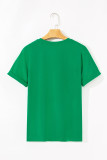 Bright Green MARDI GRAS Delightful Letter Graphic T Shirt