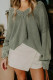 Four Leaf Clover Mineral Wash V Neck Knit Exposed Seam Drop Shoulder Loose Sweater