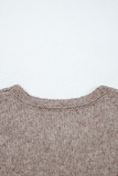 Gray Morn Contrast Colored Dot Detail Drop Shoulder Sweater