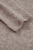 Gray Morn Contrast Colored Dot Detail Drop Shoulder Sweater