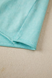 Mint Green Mineral Wash Raglan Sleeve Boxy Fit Cropped Tee