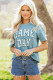 Stone Blue Camo GAME DAY Graphic T Shirt