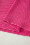 Bright Pink Vintage Distressed Ribbed Mineral Wash Tank Top
