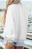 Light Grey FOOTBALL GAMEDAY Double Side Printed High Neck Reversible Sweatshirt