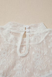 Jet Stream Lace Mesh Long Sleeve Top
