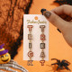 Halloween Trick Or Treat Letter Rhinestone Dangle Earrings