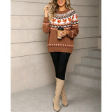 Halloween Fox Jacquard Knit Sweater