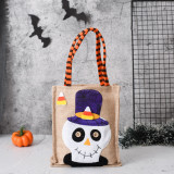 Halloween Burlap Trick Or Treat Tote Bags