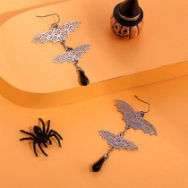 Halloween Gothic Bat Dangle Drop Earrings