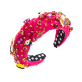 Halloween Cartoon Rhinestone Decor Knotted Wide Headband