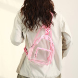Clear PVC Sling Bag Transparent Crossbody Chest Bag