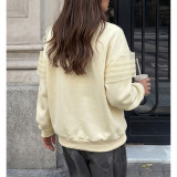 Women 3D Bow Decor Loose Sweatshirt