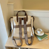 Vintage Faux Leather Multi‑Way Backpack Tote