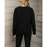 Halloween Cute Ghost Graphic Knit Sweater