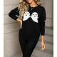 Halloween Cute Ghost Graphic Knit Sweater