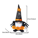 Halloween Spider Witch Gnome Plush Doll