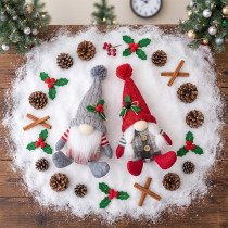 Knitted Christmas Faceless Gnome Plush Doll
