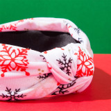 Christmas Snowflake Plaid Knotted Headband
