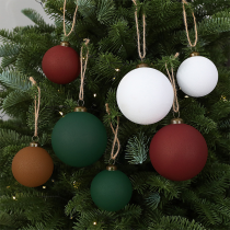 Vintage Matte Christmas Ball Ornaments Set