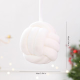 Luxury Velvet Knotted Christmas Ball Hanging Ornaments