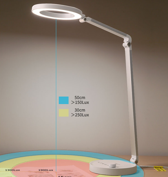 LED Desk Lamp Eye-Caring Table Lamp 4 Color Modes with 12 Level of Brightness 1 Hour Auto Timer 5V 1A USB Output
