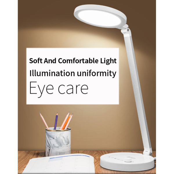 Round Design CCT adjustable knob control LED Table Lamp Desk Lamp With USB Port