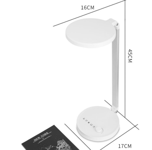 Round Design CCT adjustable knob control LED Table Lamp Desk Lamp With USB Port