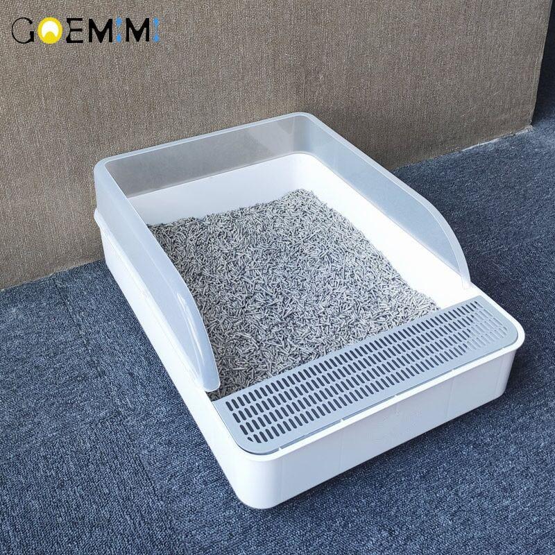 Us 32 1 Semi Closed Cat Litter Box Toilet Pet Wc Cat Toilet Clean Basin Toilet M Ndmissh Com