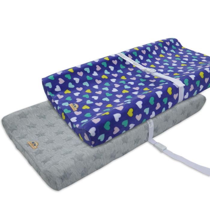US$ 14.99 - BlueSnail Plush Super Soft and Comfy Changing Pad Cover for  Baby 2-Pack - www.blue-snail.com