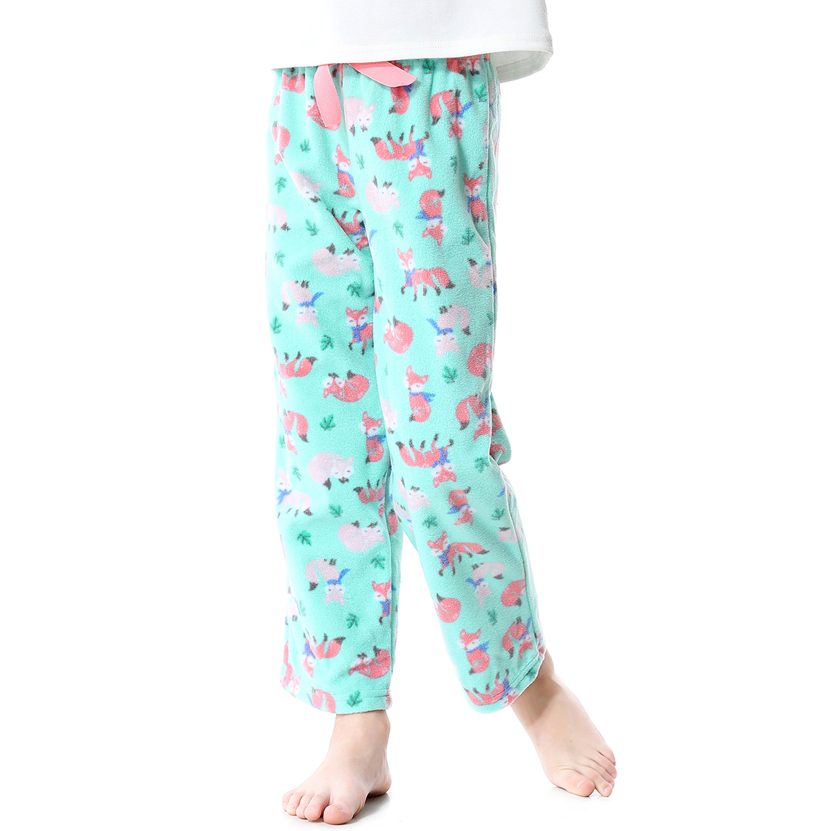 OLEH-OLEH Little Kid and Toddler Girl’s Pajama Bottoms Soft Casual Loose Fleece Lounge Pants 