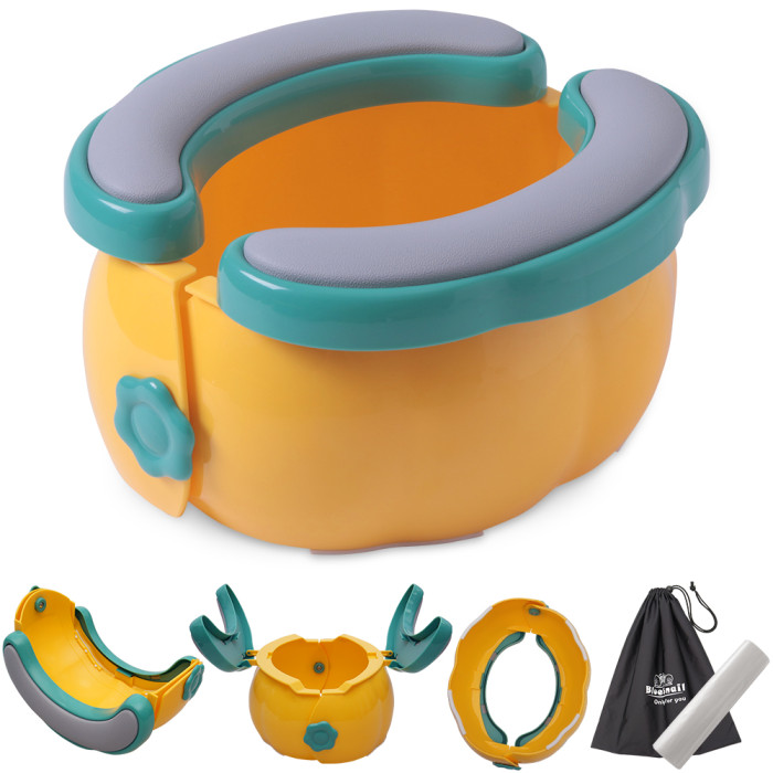 US$ 20.99 - 2-in-1 Go Potty for Travel, Portable Folding Compact Toilet  Seat,Potty Training Toilet Chairs for Toddler Boys & Girls by BlueSnail -  www.blue-snail.com