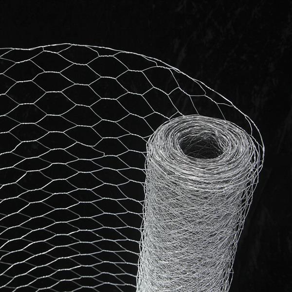 Jaosy Chicken Aviary Rabbit Pet Hutch Hot Dipped Galvanised Welded Wire Mesh Garden Netting Plated Chainlink Fencing 610mm 15m Chicken Wire Net 25mm Square Enclosure Anti Rust Netting Poultry Pigeons Game Birds Agricultural Equipment