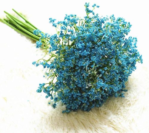 16Pcs Artificial Babys Breath Gypsophila Flowers Bouquet - Fake Real Touch Flowers for Wedding Decoration Home Kitchen Party Home Decor