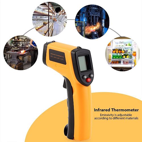 Digital GM320 Infrared Thermometer Non-Contact Temperature Meter Pyrometer IR Laser Point Gun -50~380 Celsius