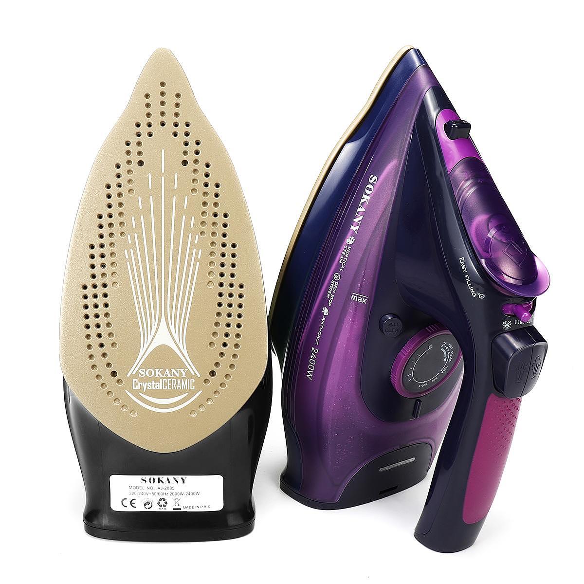 2400W Cordless Electric Steam Iron for garment Steam Generator 5 Speed